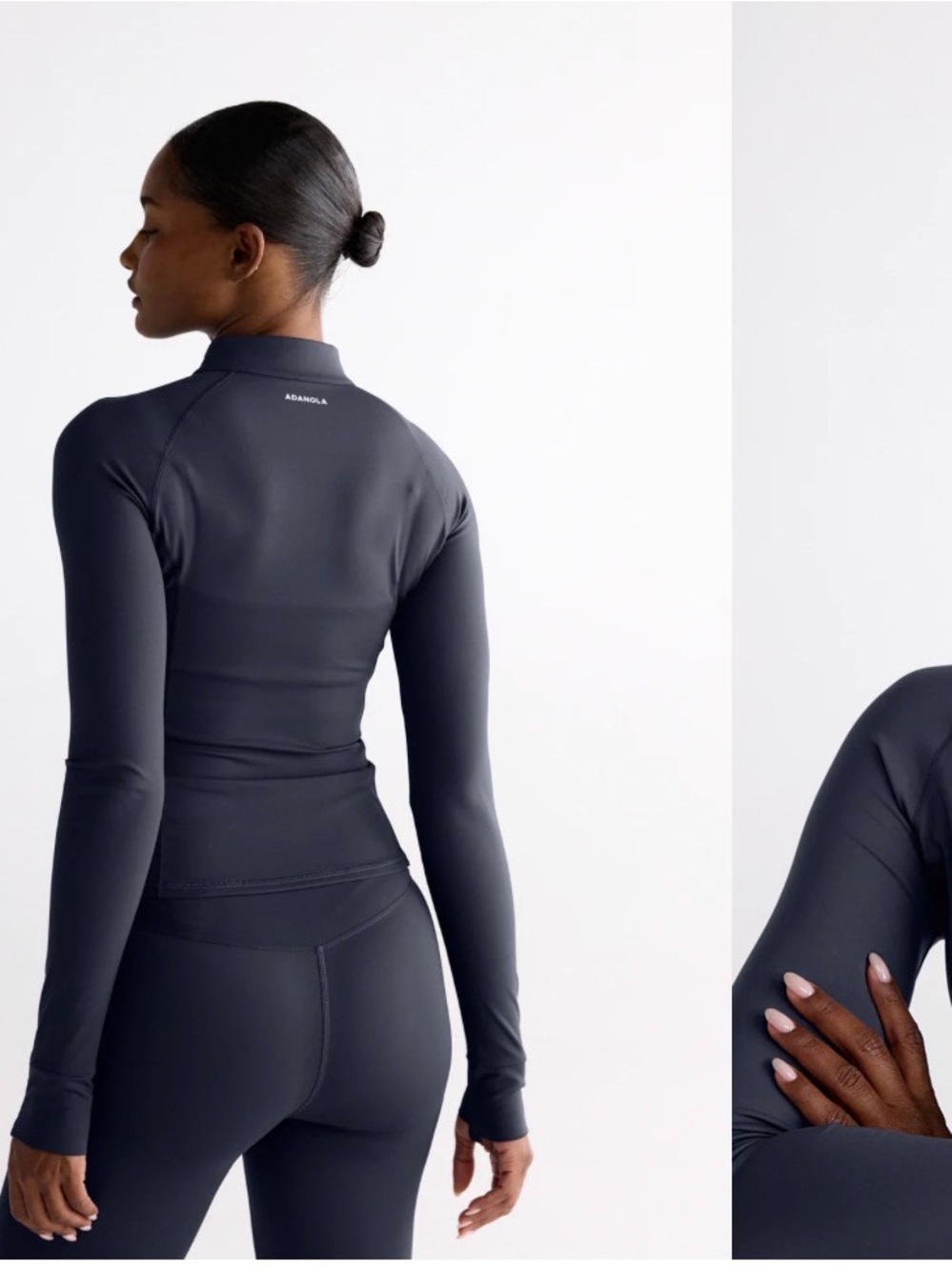 Adanola Midnight Blue Long-Sleeve Zip Up
